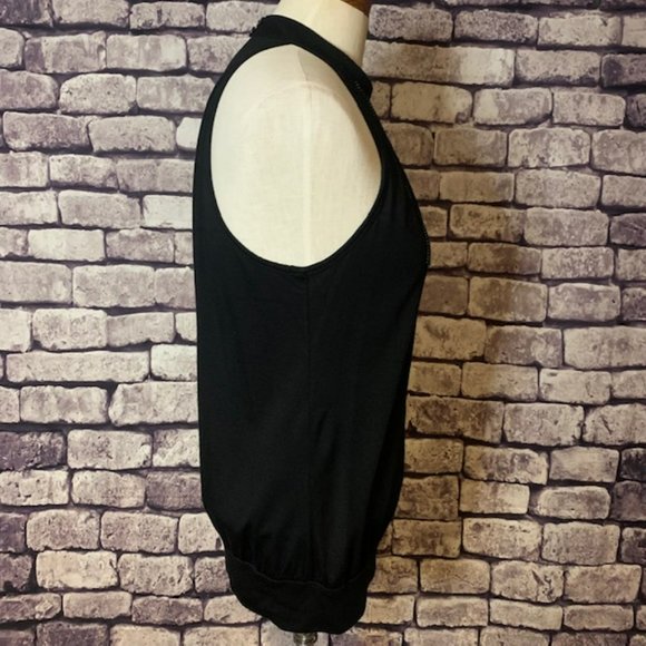 Chenault Black High Neck Top Size Small - Picture 6 of 8
